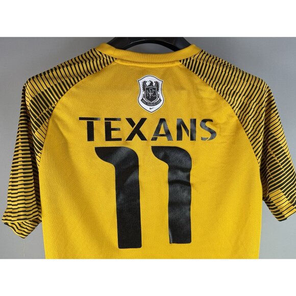 Nike Dri-Fit Dallas Texans Soccer Shirt Mens L Yellow Nike Premier Club Slim - Picture 6 of 12